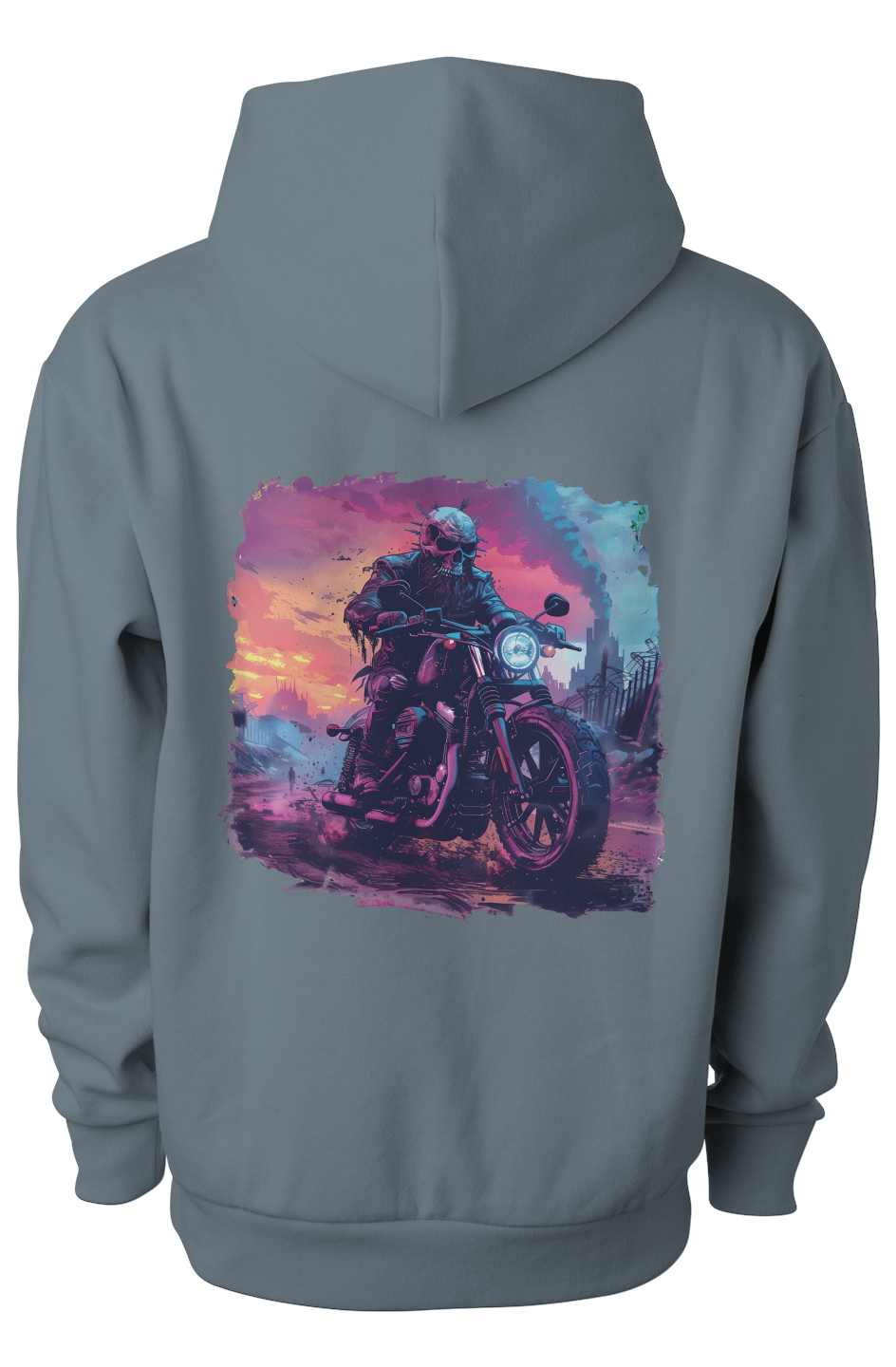 Cyberpunk Chopper Design Men's Hoodie