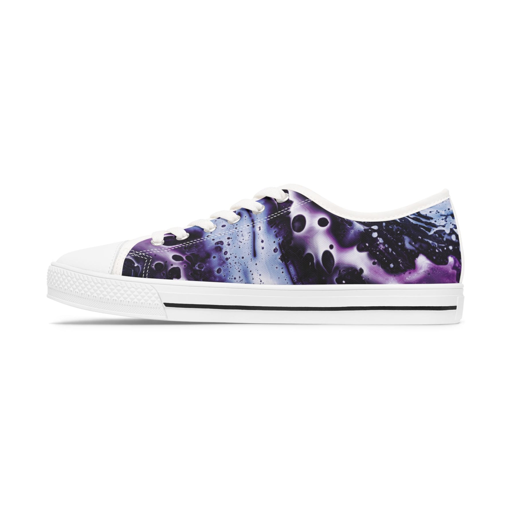 Sneaker with a unique design on a white background