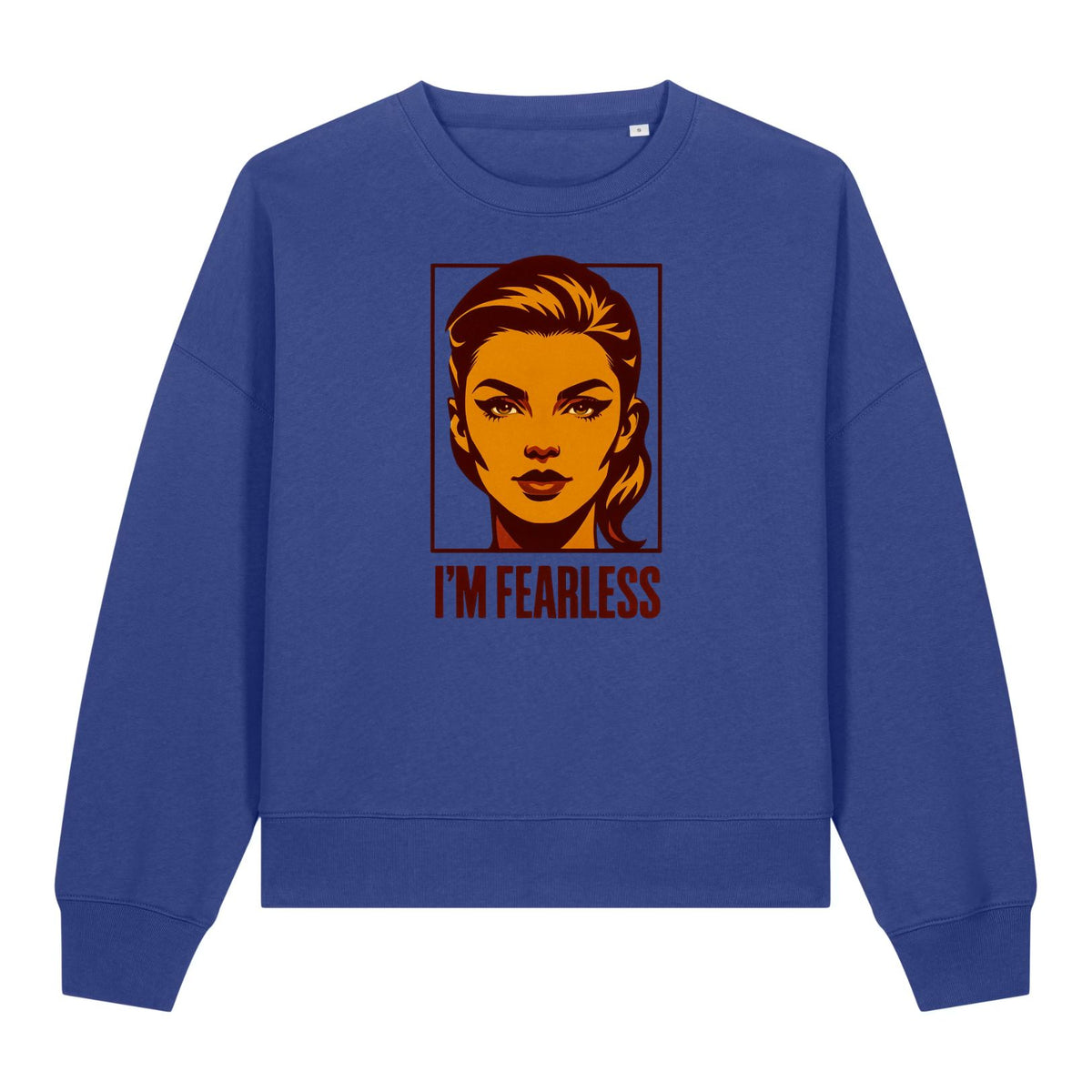 Vintage Style Pop Art Female Portrait Women's Sweatshirt