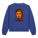 Vintage Style Pop Art Female Portrait Women's Sweatshirt