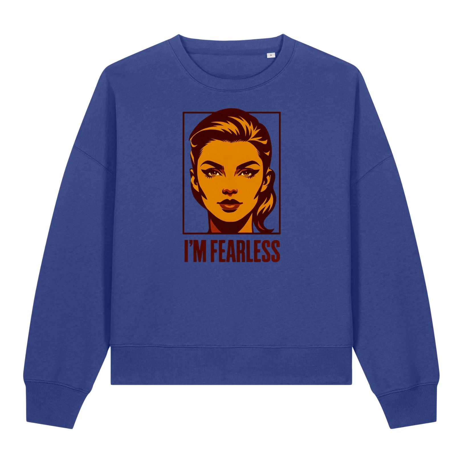 Vintage Style Pop Art Female Portrait Women's Sweatshirt
