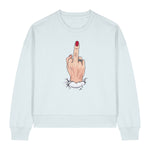 Middle Finger Up Women's Crewneck Sweatshirt