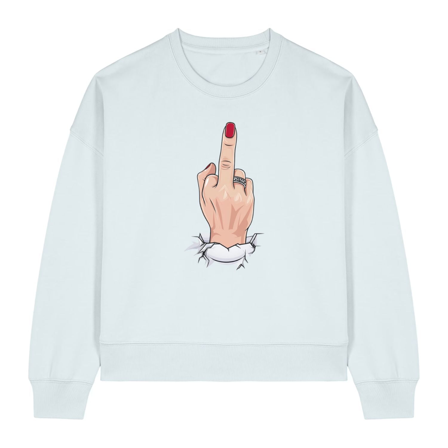 Middle Finger Up Women's Crewneck Sweatshirt