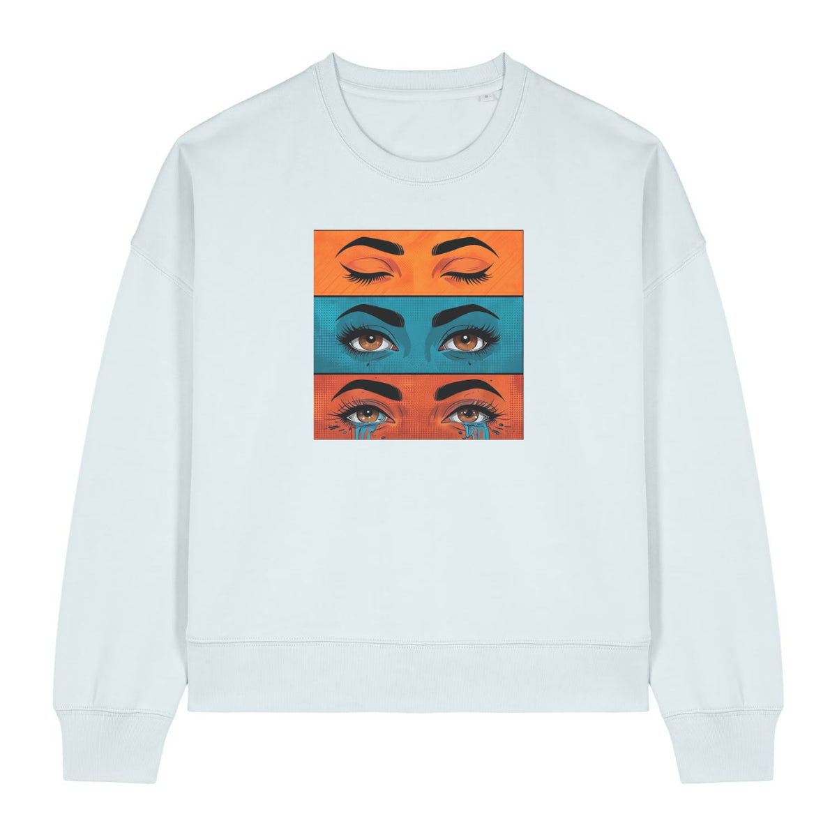 Pop Art Emotions Eyes Women's Graphic Sweatshirt