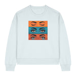 Pop Art Emotions Eyes Women's Graphic Sweatshirt