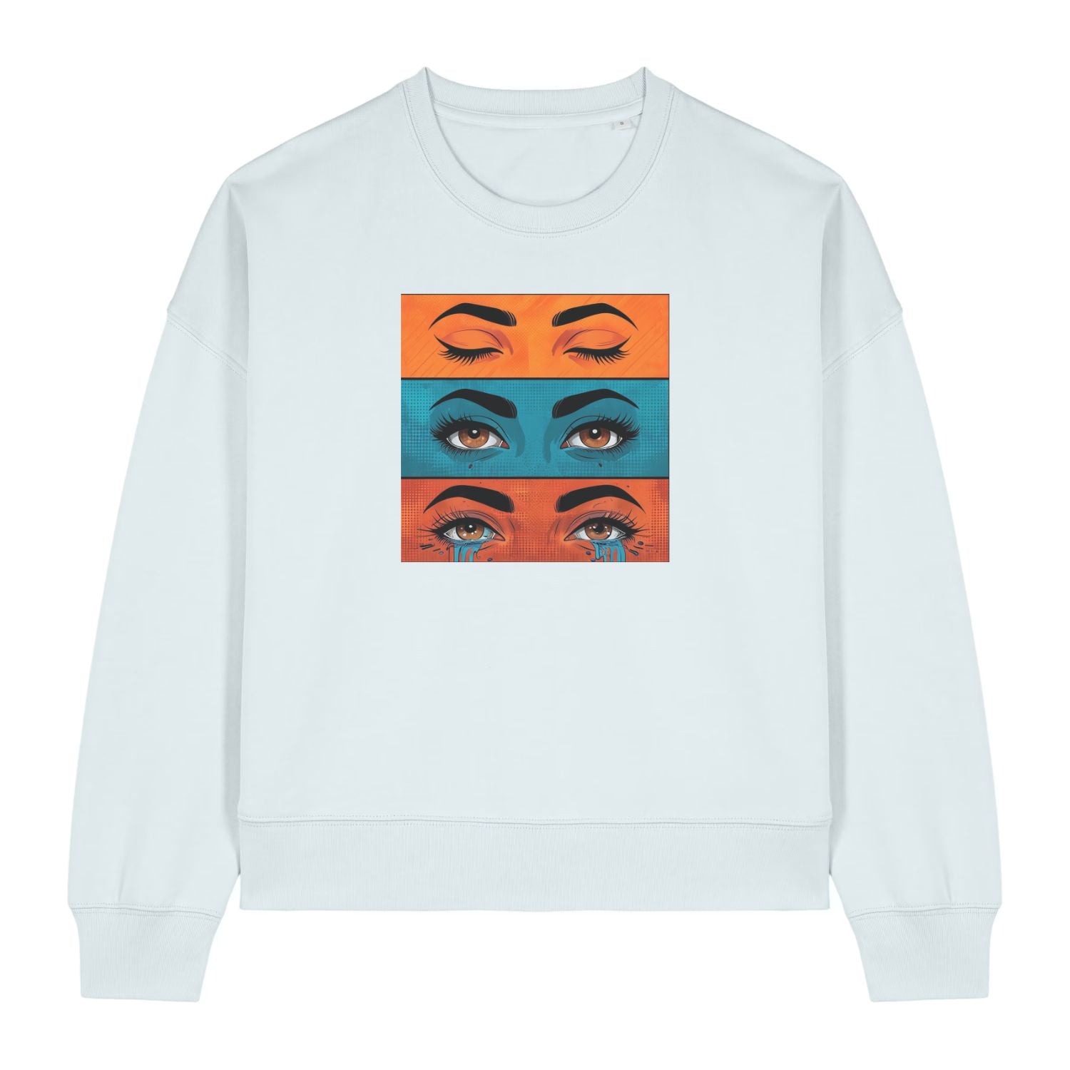 Pop Art Emotions Eyes Women's Graphic Sweatshirt