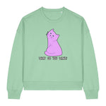 Cute But Sarcastic Pink Kitty Women's Sweatshirt