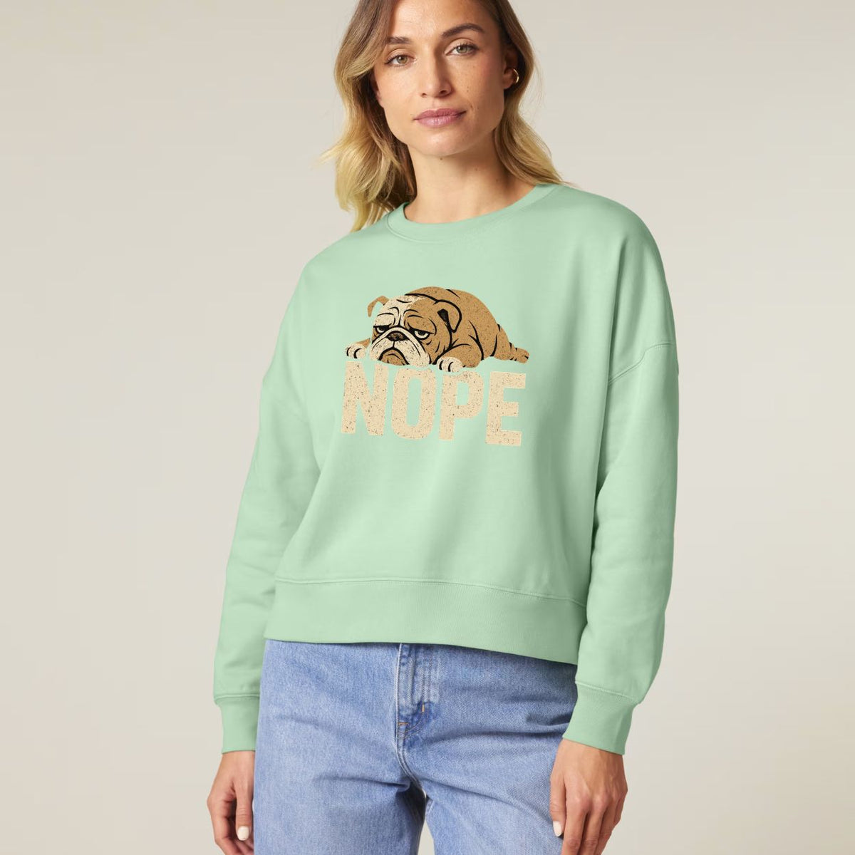 Lazy Bulldog Nope Women’s Sweatshirt