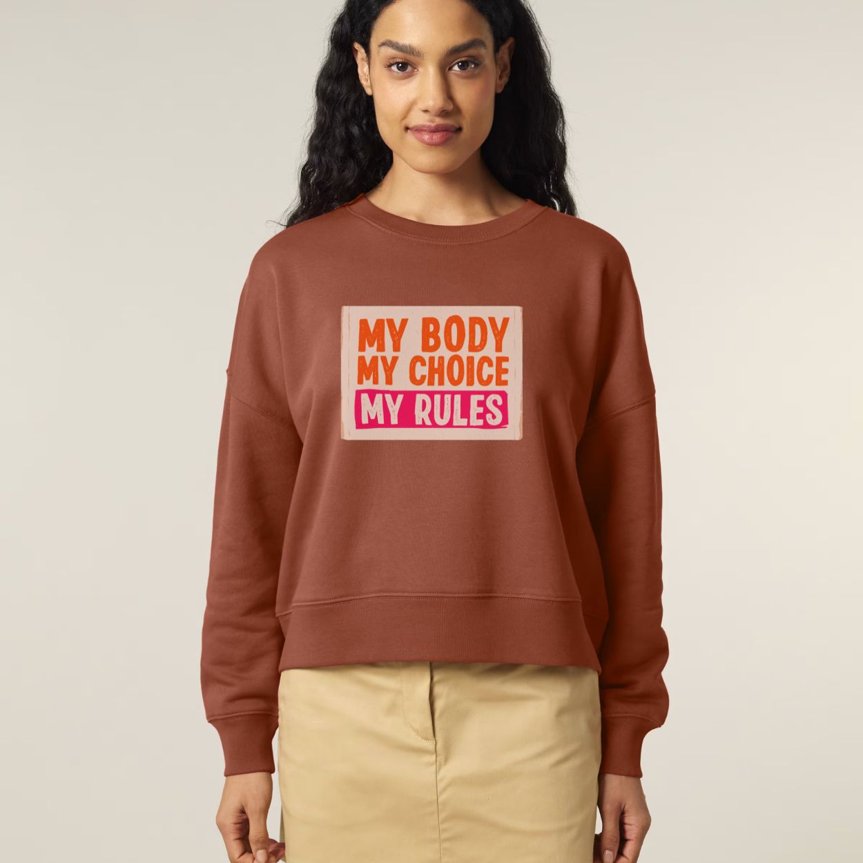 My Body My Choice Women’s Graphic Sweatshirt