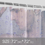 Misty Glass Male Silhouette Shower Curtain