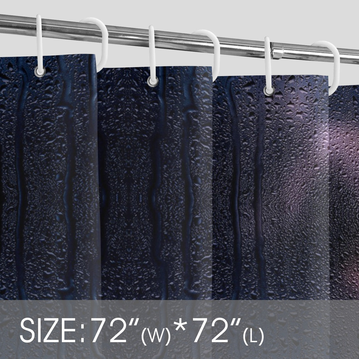 Frosted Glass Woman's Body Silhouette Shower Curtain 