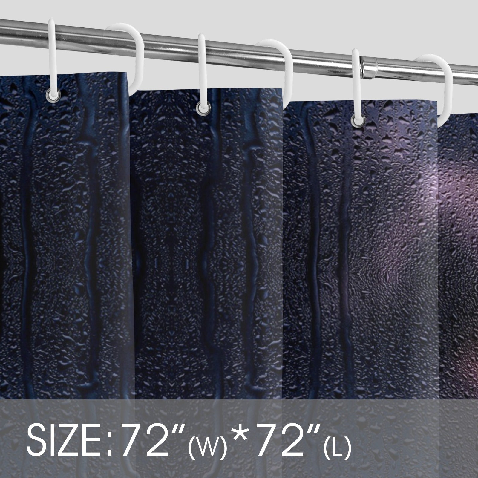 Frosted Glass Woman's Body Silhouette Shower Curtain 
