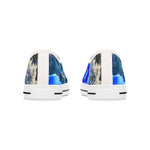 Blue Marble Art Women’s Low Top Canvas Sneakers