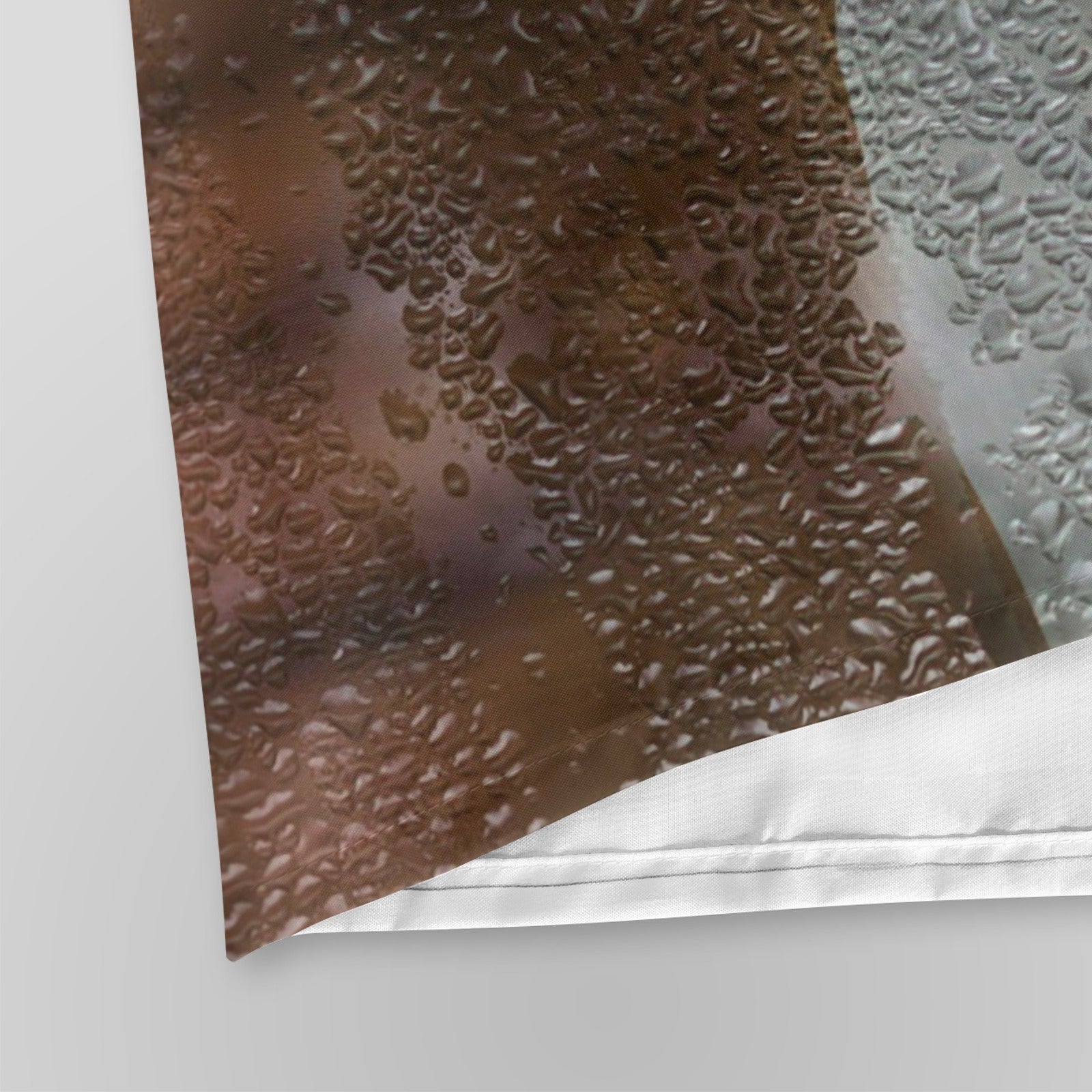 Steamy Glass Effect Man's Silhouette Shower Curtain