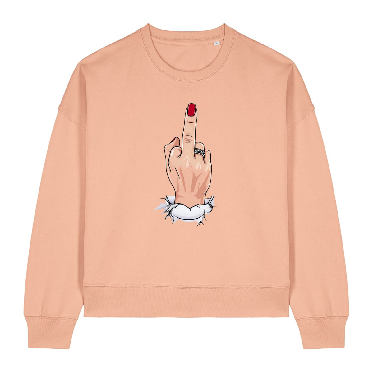 Middle Finger Up Women's Crewneck Sweatshirt