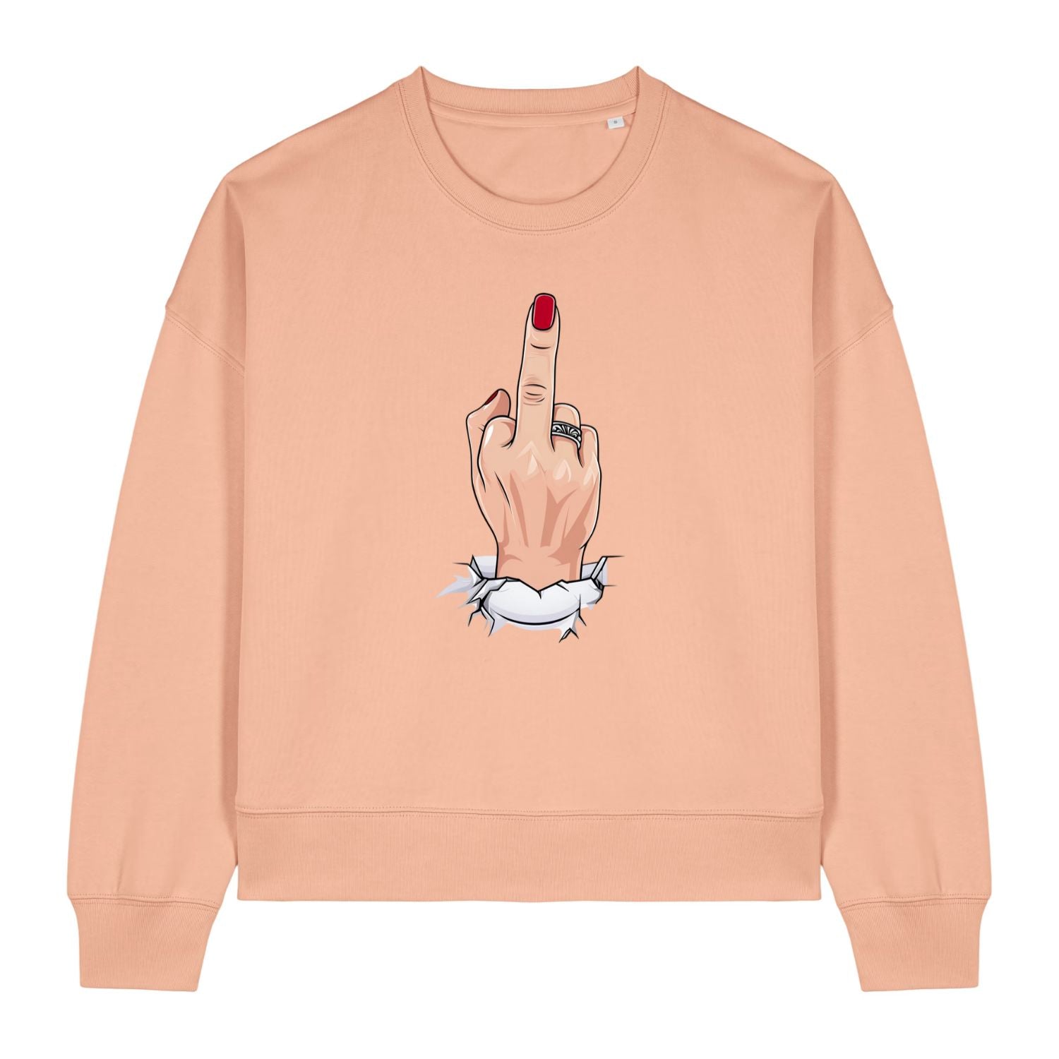 Middle Finger Up Women's Crewneck Sweatshirt