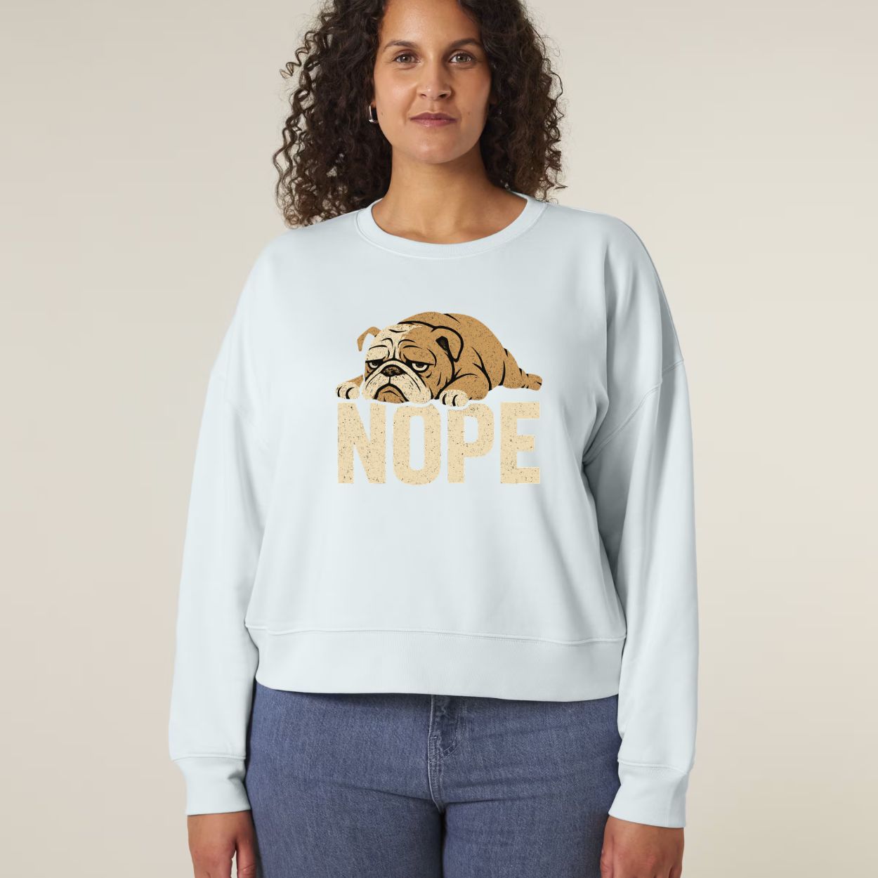 Lazy Bulldog Nope Women’s Sweatshirt