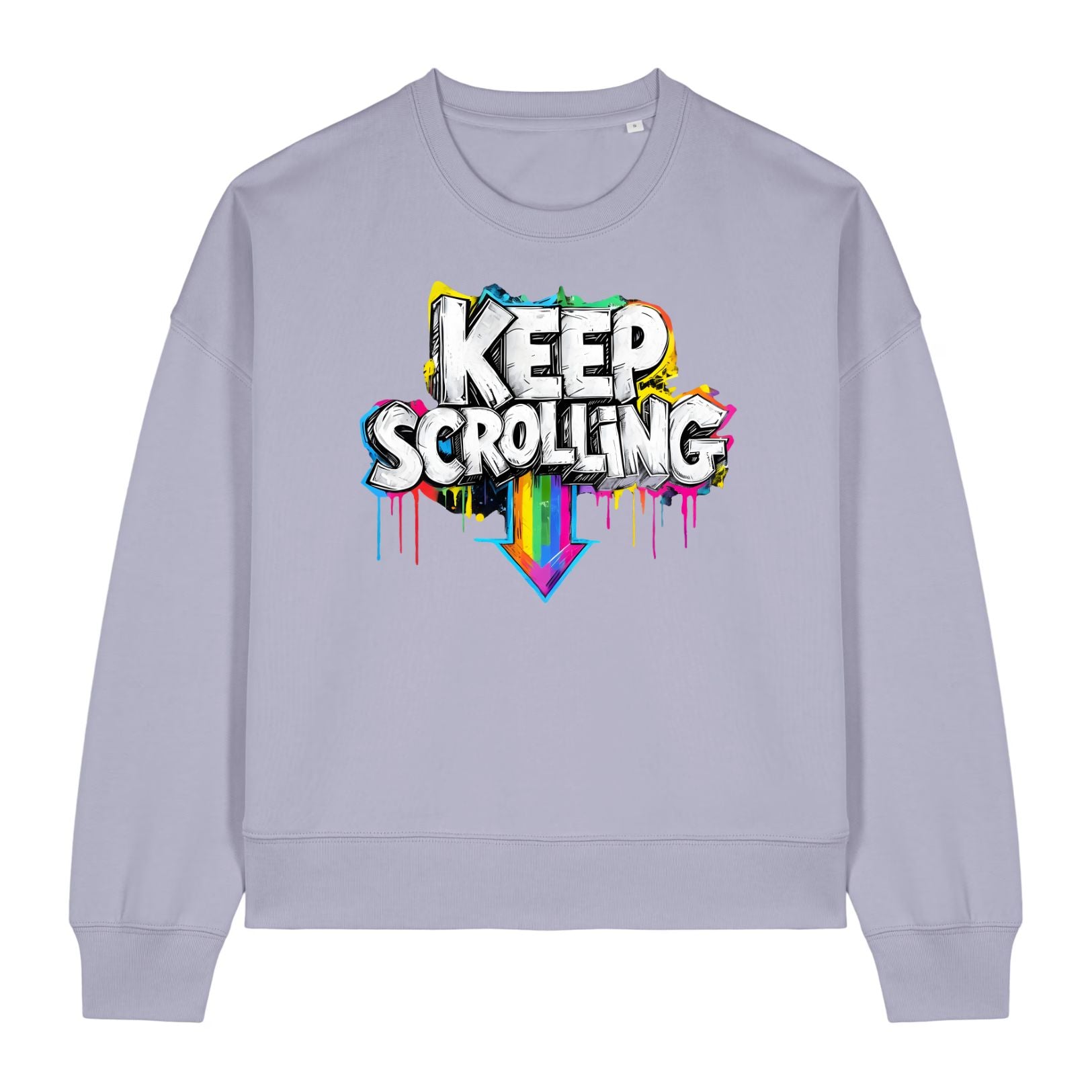 Keep Scrolling Women's Graffiti Sweatshirt