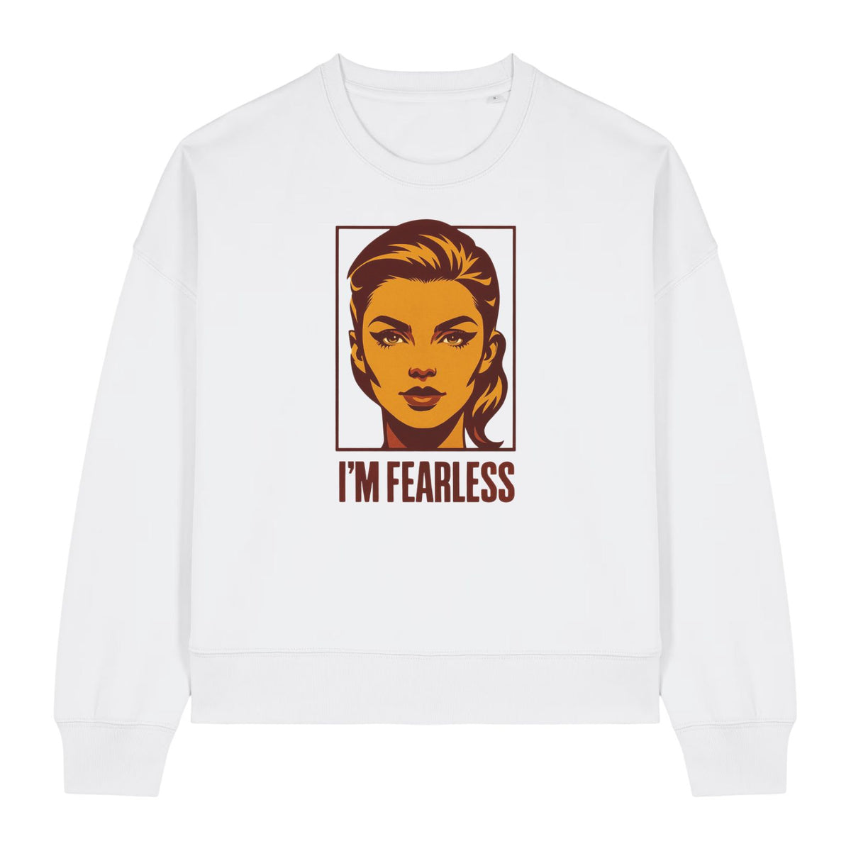 Vintage Style Pop Art Female Portrait Women's Sweatshirt