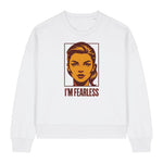 Vintage Style Pop Art Female Portrait Women's Sweatshirt