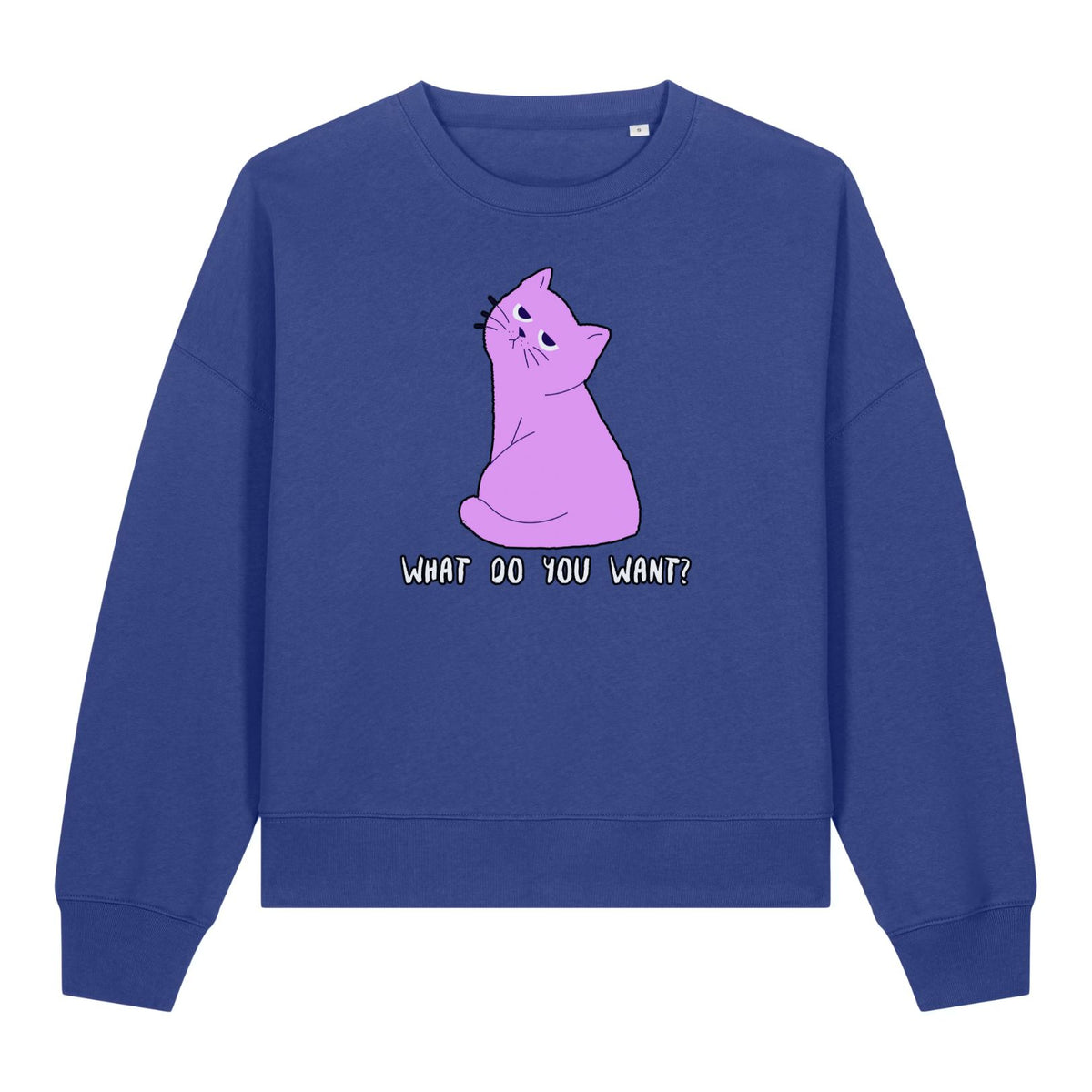 Cute But Sarcastic Pink Kitty Women's Sweatshirt
