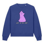 Cute But Sarcastic Pink Kitty Women's Sweatshirt