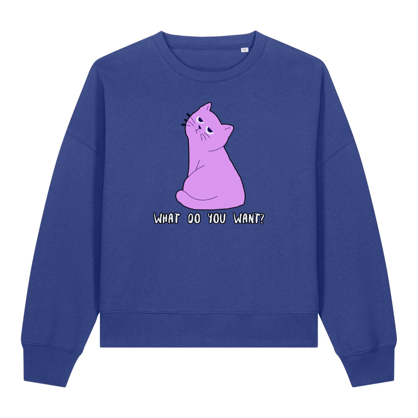 Cute But Sarcastic Pink Kitty Women's Sweatshirt