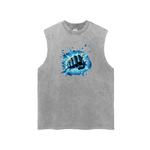 Frozen Impact Fist Graphic Tank Top for Men