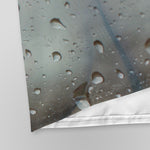 Woman Behind Wet Glass Unique Bath Decor Curtain
