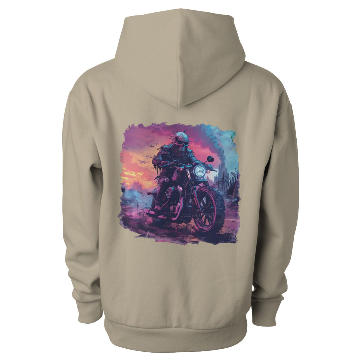 Cyberpunk Chopper Design Men's Hoodie