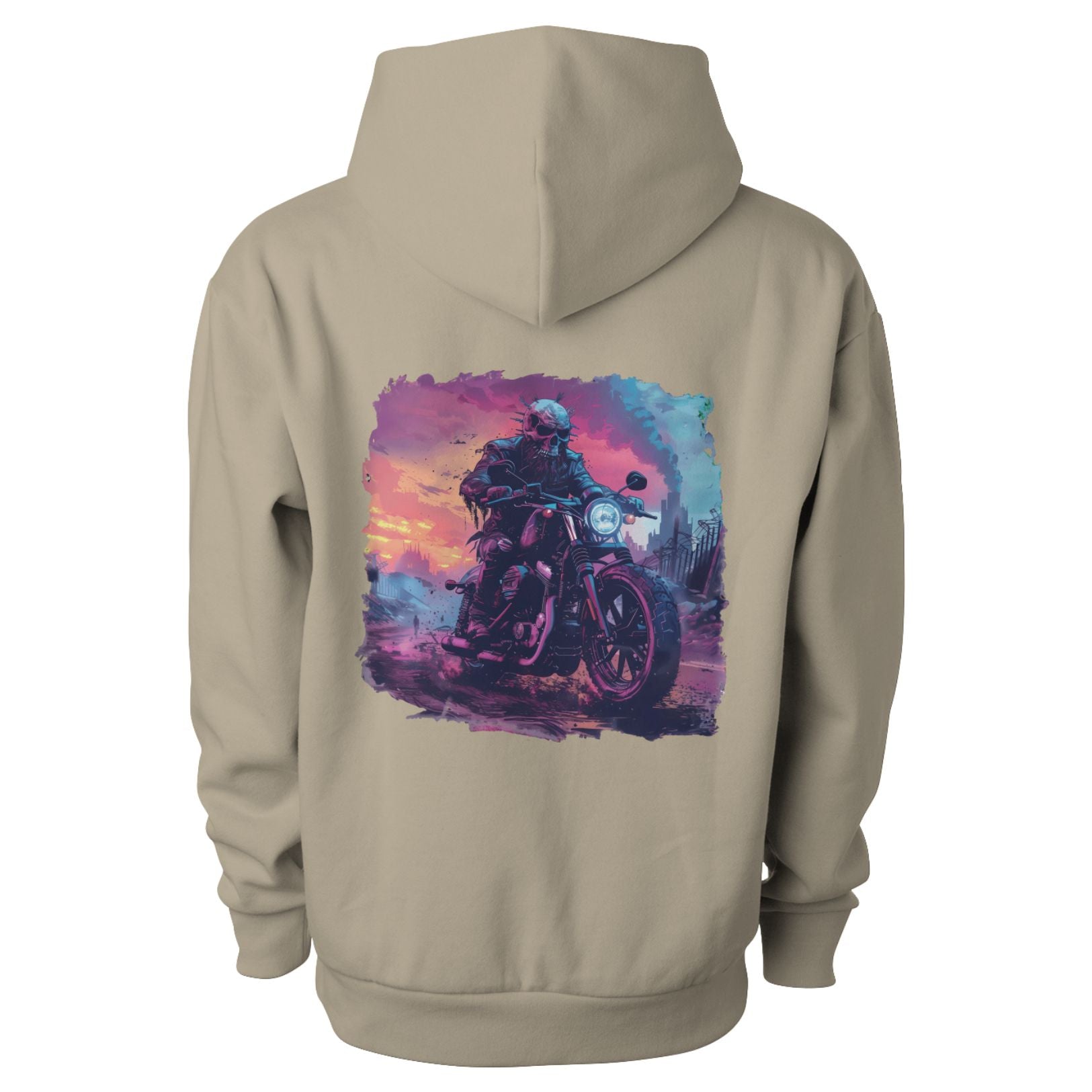 Cyberpunk Chopper Design Men's Hoodie