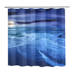 Ocean Beach at Night Shower Curtain 