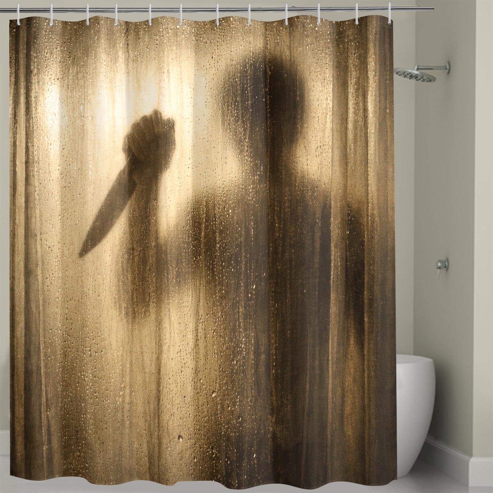 The Psycho’s Silhouette Shower Curtain