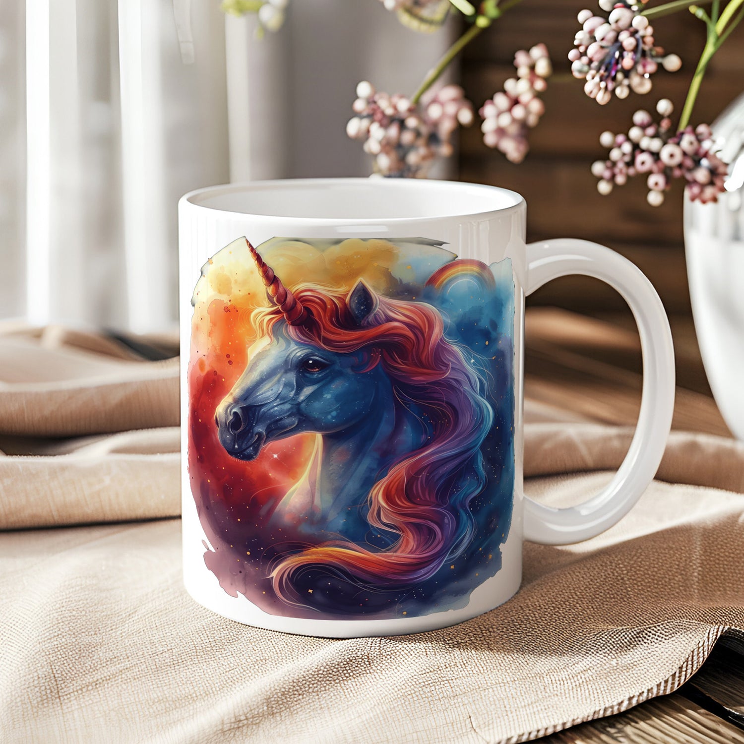 Watercolor Unicorn 11oz Coffee Mug
