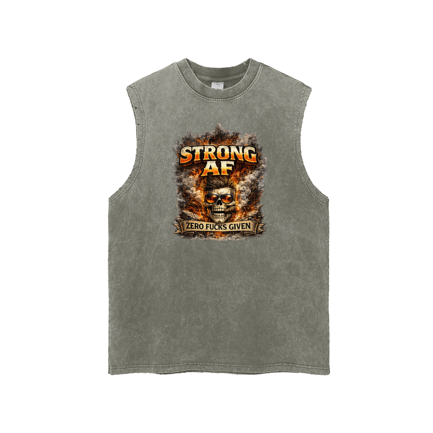 Strong AF Skull Graphic Men's Tank Top
