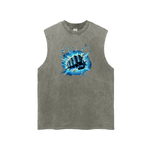 Frozen Impact Fist Graphic Tank Top for Men