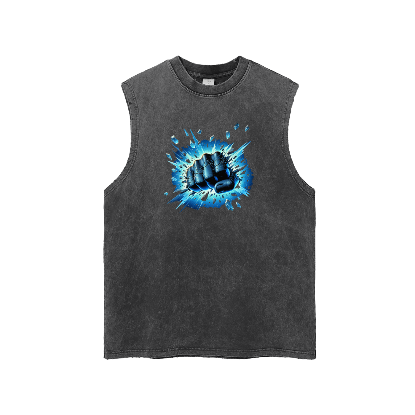 Frozen Impact Fist Graphic Tank Top for Men