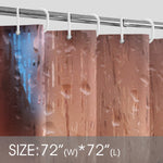 Sensual Woman Silhouette Rainy Glass Shower Curtain 