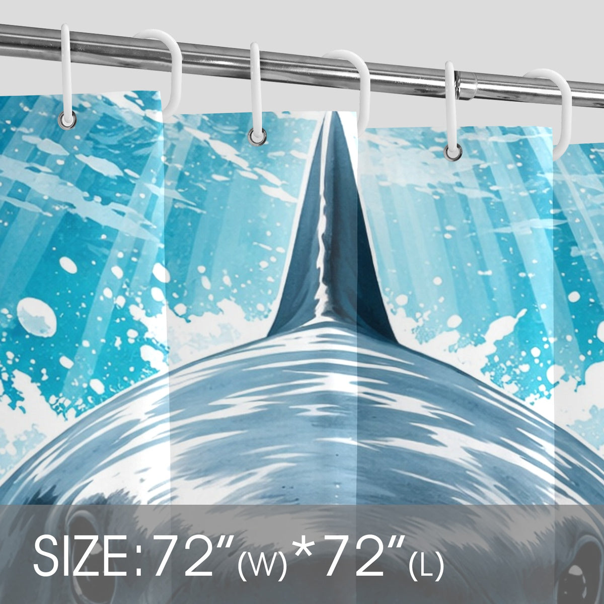 Great White Shark Shower Curtain 