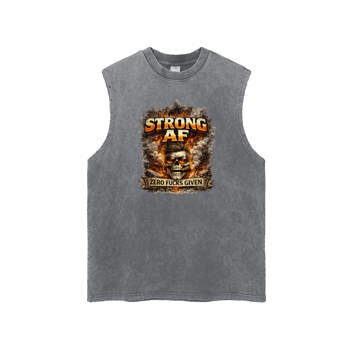 Strong AF Skull Graphic Men's Tank Top