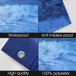 Ocean Beach at Night Shower Curtain 
