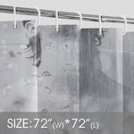 Man Silhouette Photo Art Shower Curtain Shower Curtain 72" x 72"