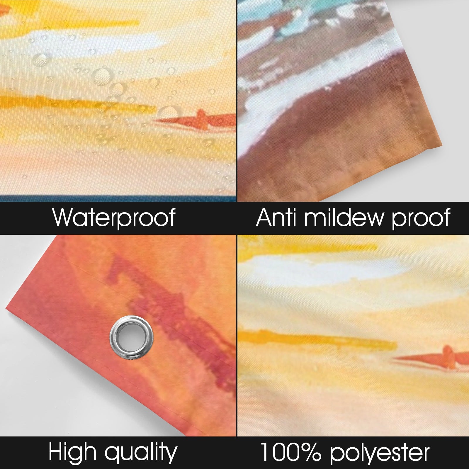 Ocean Sunset Shower Curtain Shower Curtain 72" x 72"