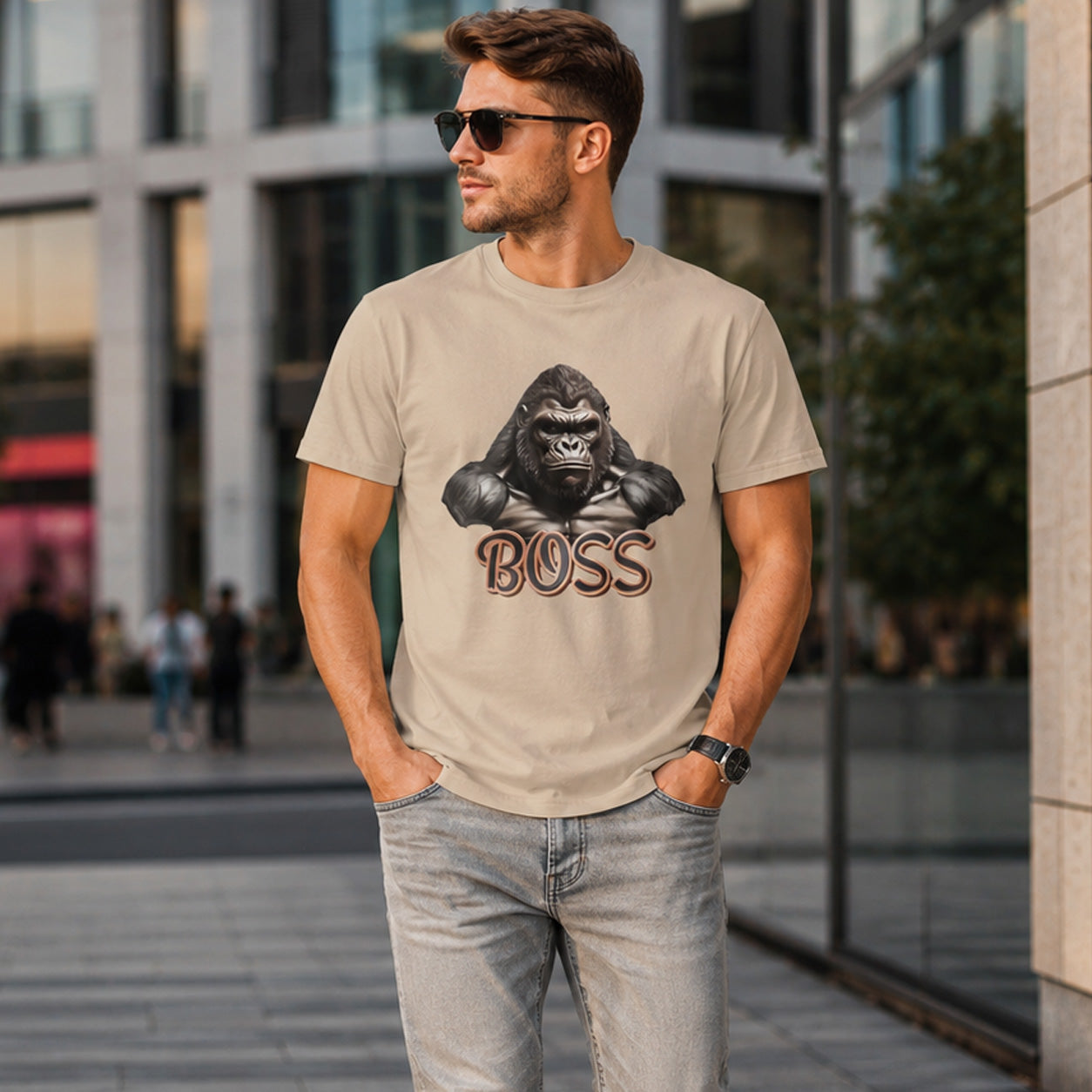 ''The Alpha Boss'' Graphic T-Shirt for Men