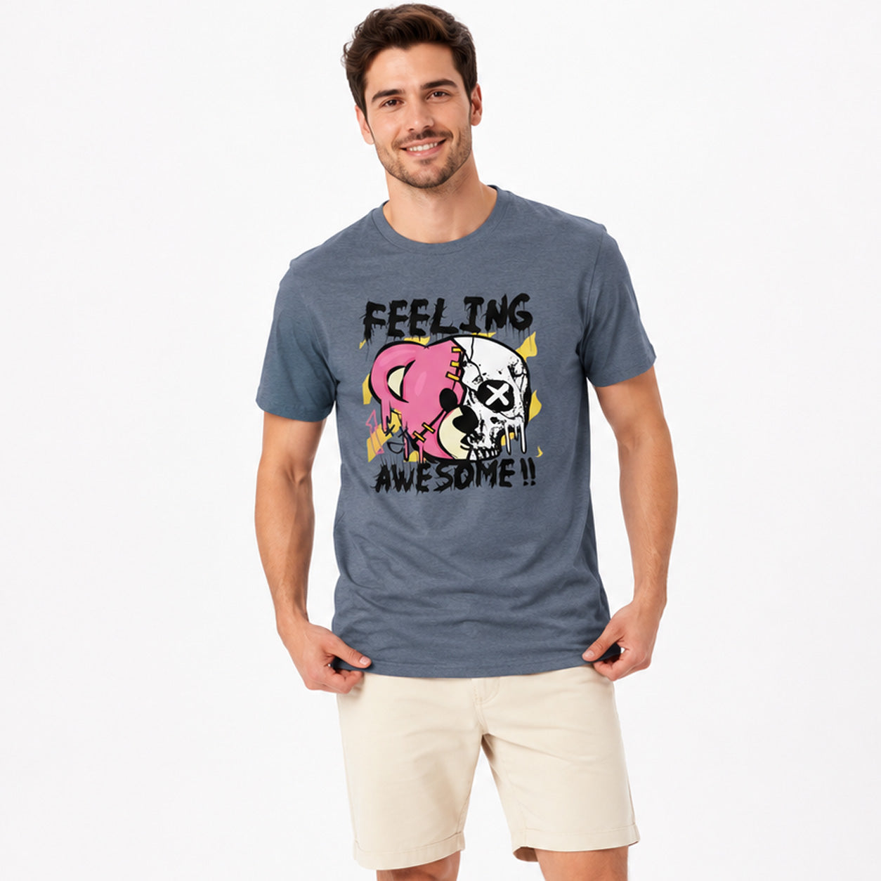Cute & Creepy Teddy Bear  Men's T-Shirt