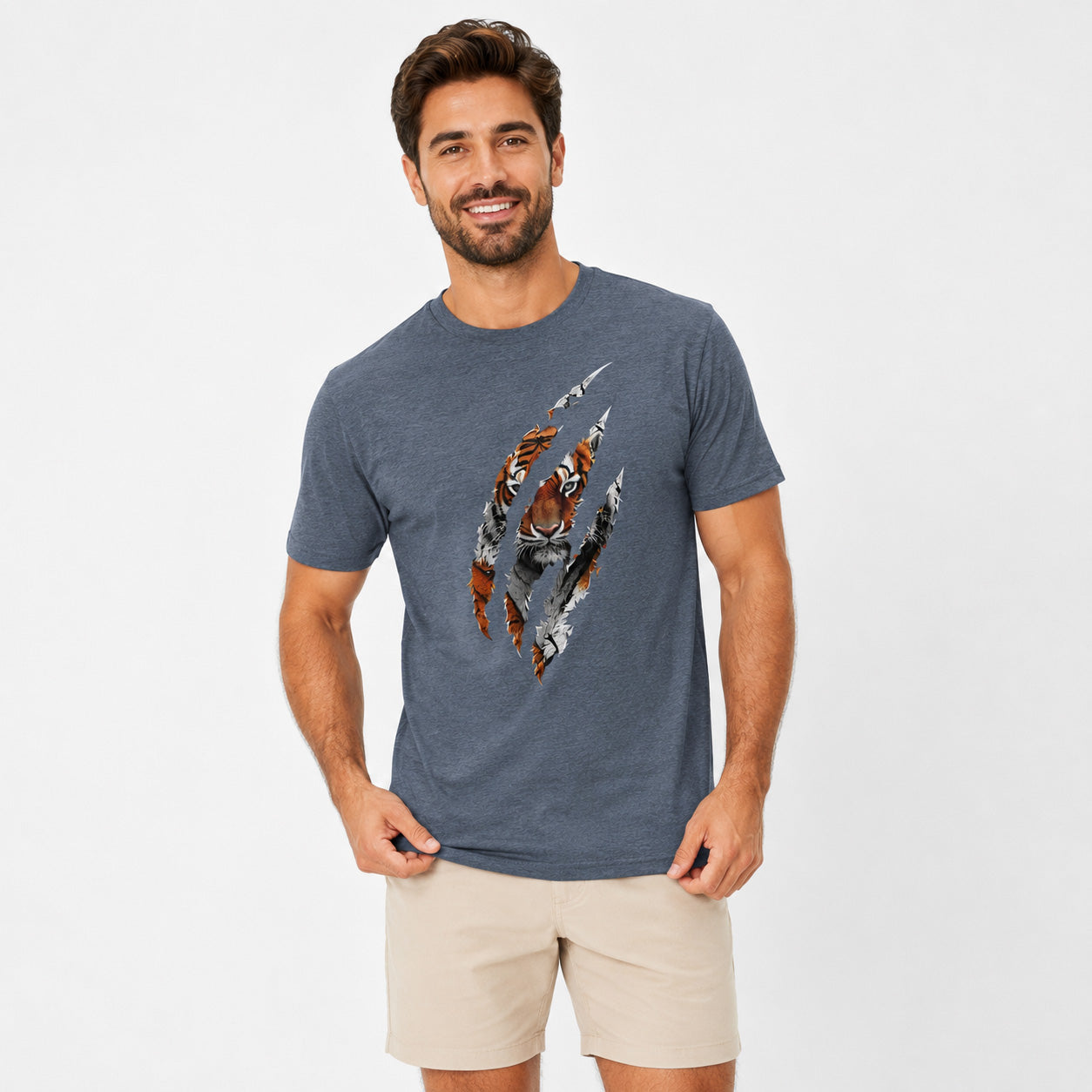 Tiger Claw Scratch Men's T-Shirt