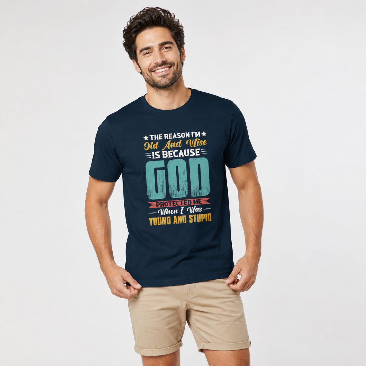 Vintage Style "Old & Wise" Men's Graphic T-Shirt