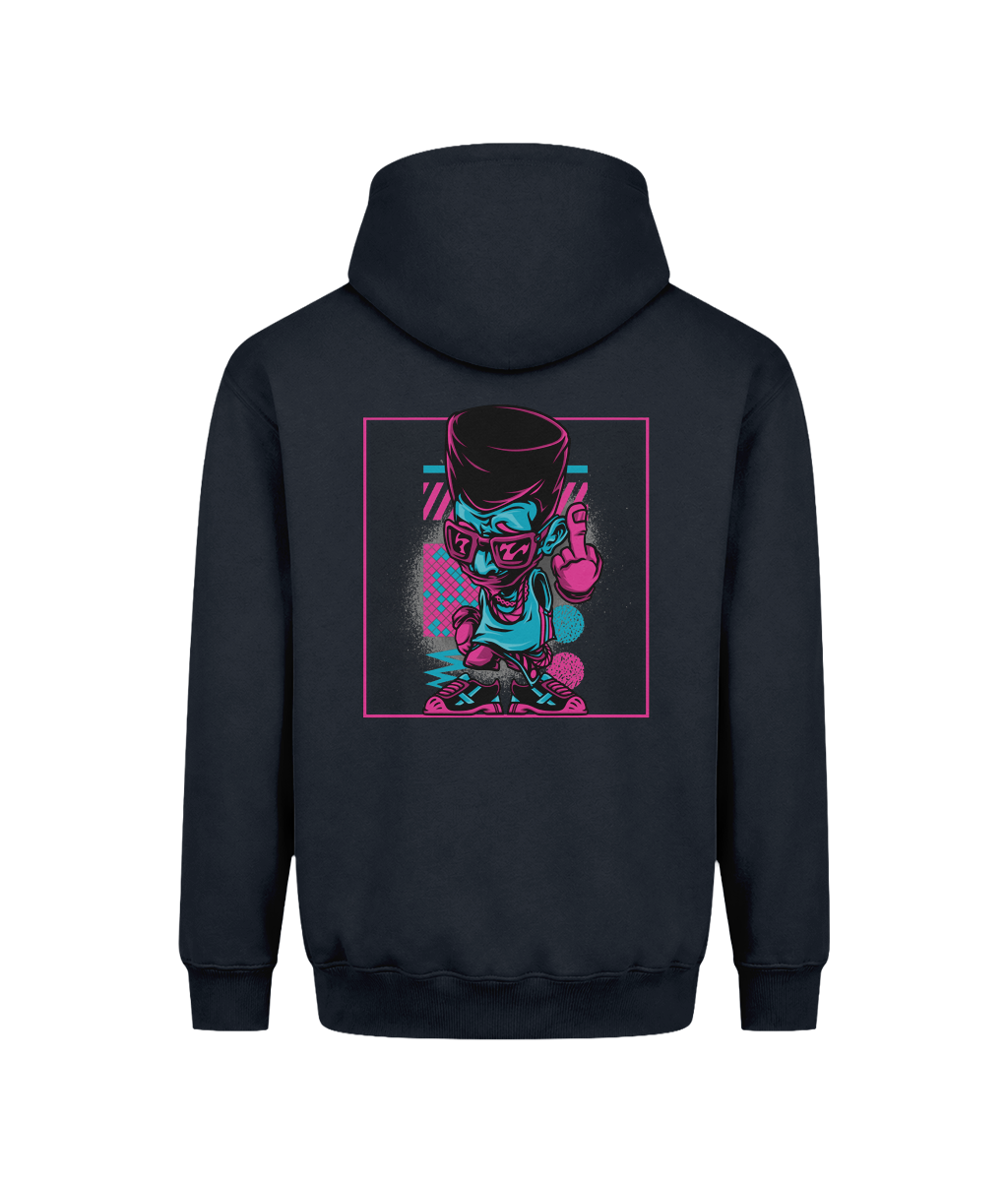 Retro Hip Hop Street Art Organic Cotton Hoodie for Men