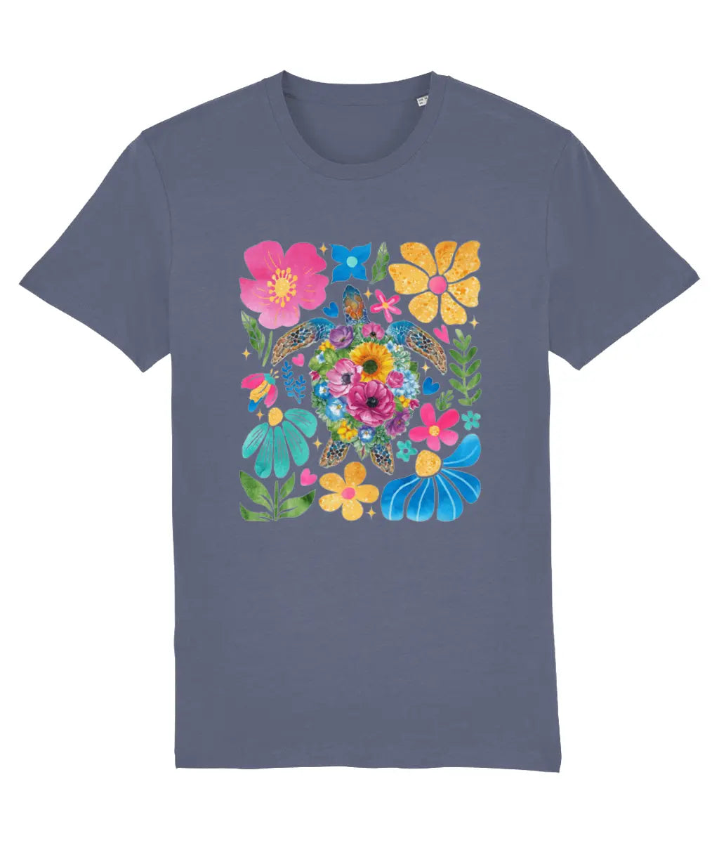 Floral Sea Turtle Women's Tee