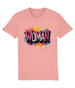 Color Splash Design “WOMAN” T-Shirt for Women